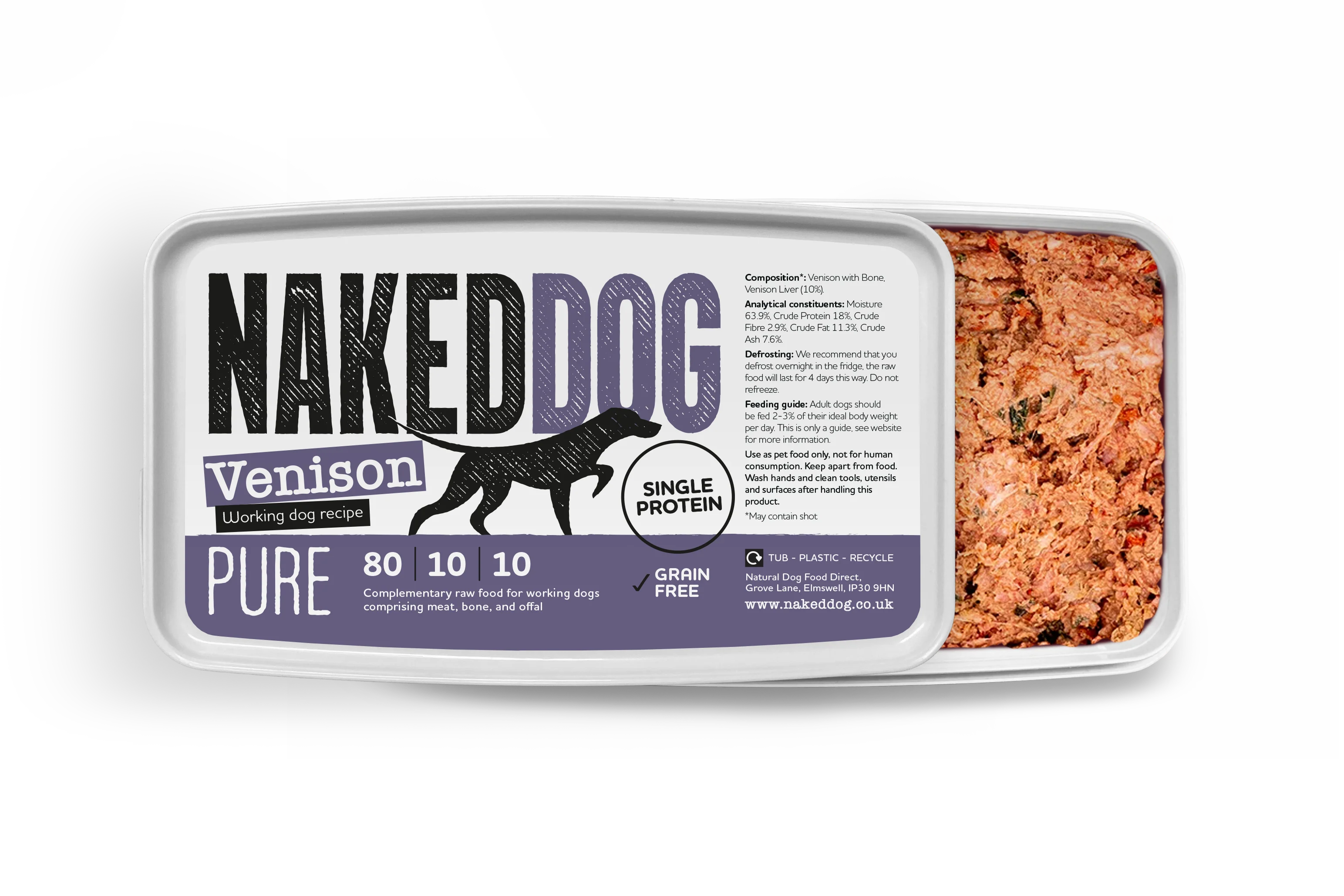 Raw Meals for Dogs - 80/10/10 Pure
